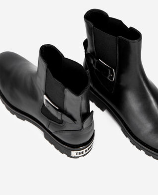 The Kooples FEMME BLACK bottines chelsea en cuir noires