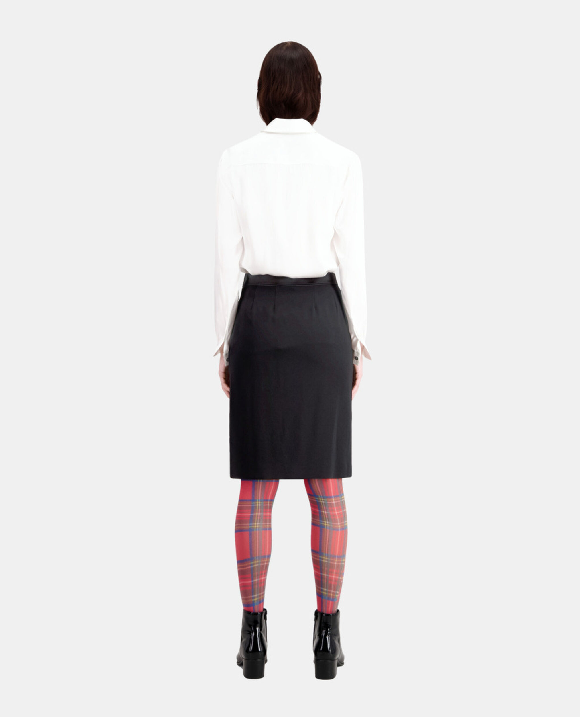 Black midi pencil skirt, BLACK, hi-res image number null