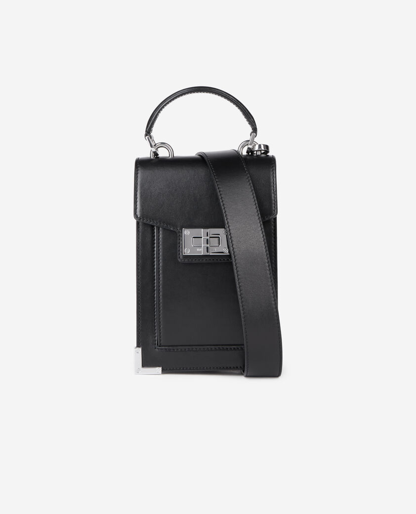 The Kooples FEMME BLACK sac emily reporter en cuir noir