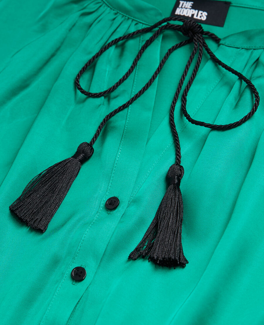 The Kooples FEMME GREEN robe longue verte