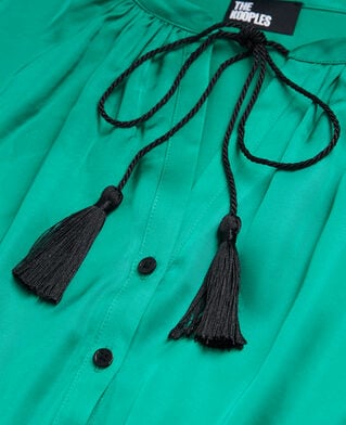 The Kooples FEMME GREEN robe longue verte