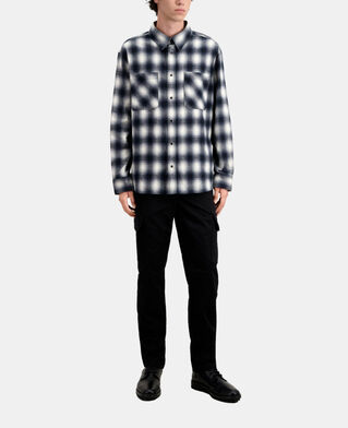 The Kooples H BLACK WHITE black and white checked overshirt