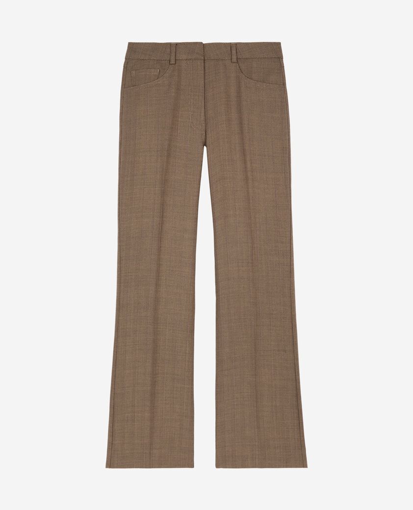 The Kooples FEMME CAMEL pantalon tailleur bootcut camel