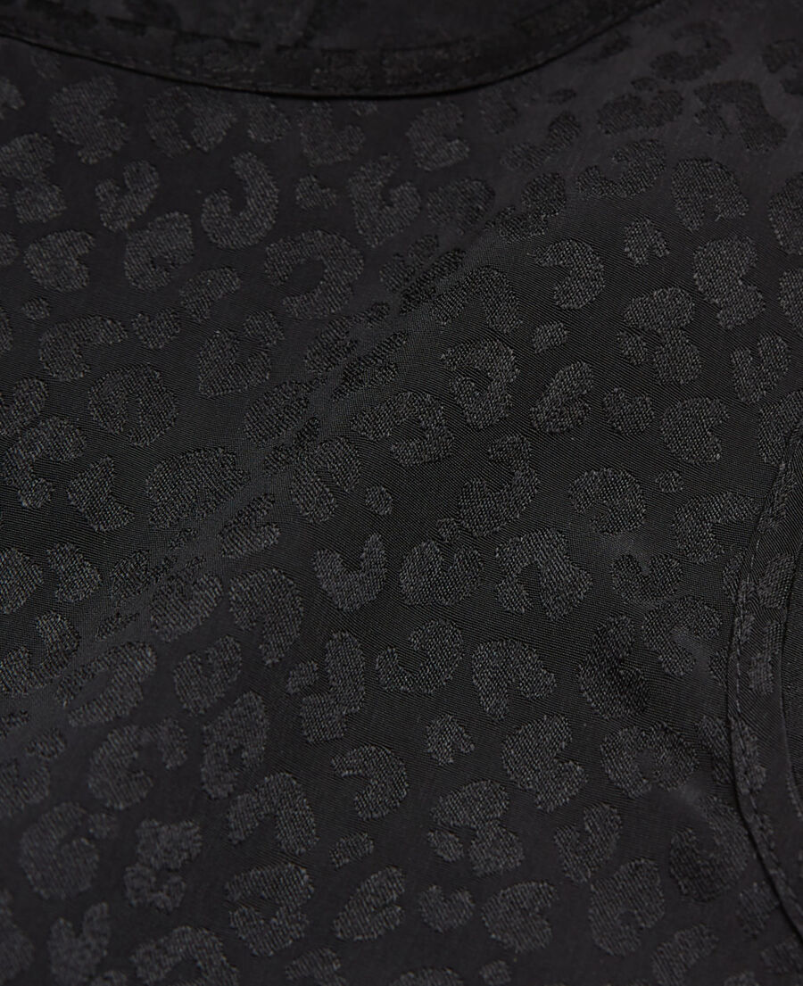 black leopard print tank top