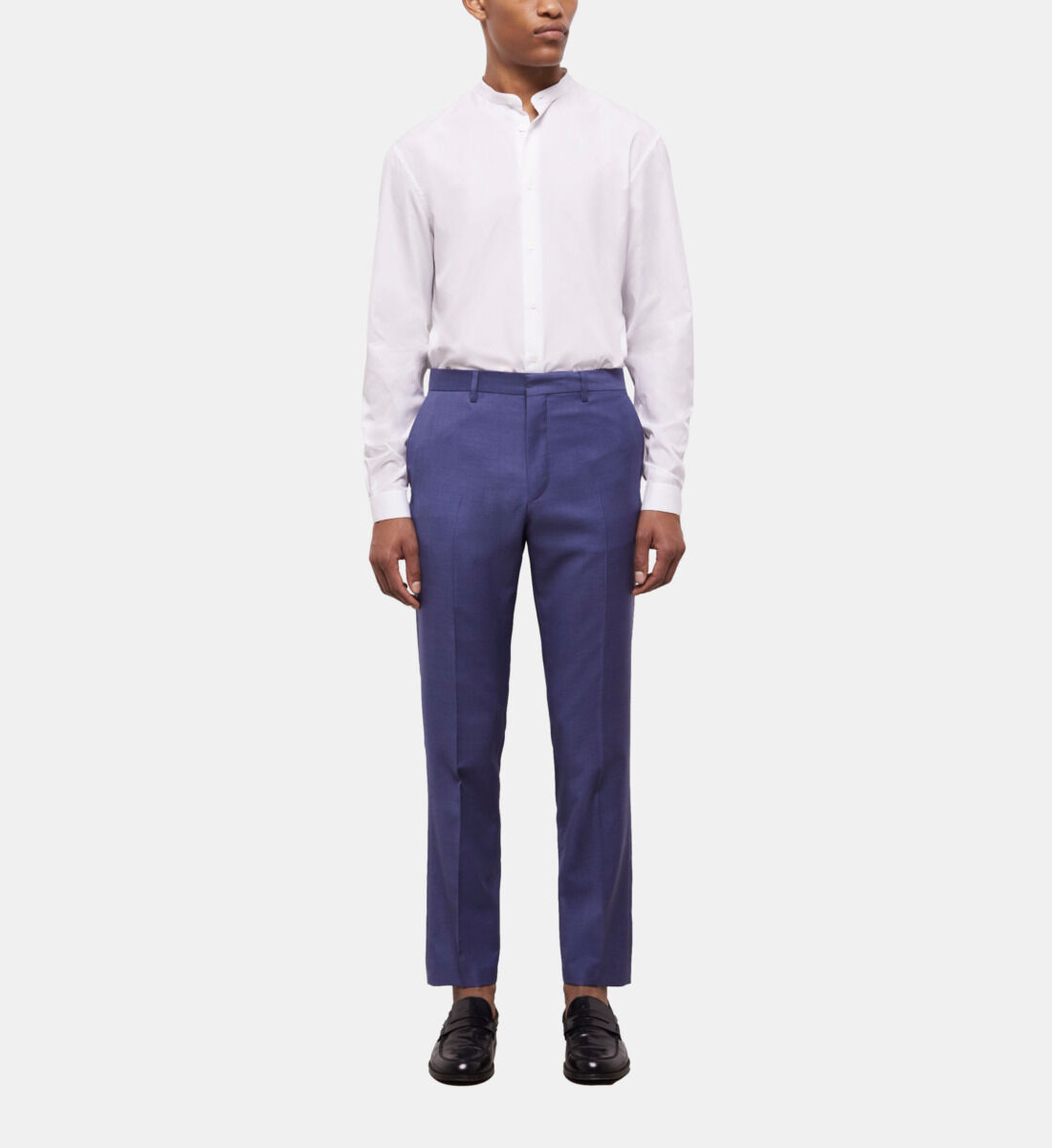 Formal Trouser: Shop Online Men Navy Blue Cotton Formal Trouser on  Cliths.com