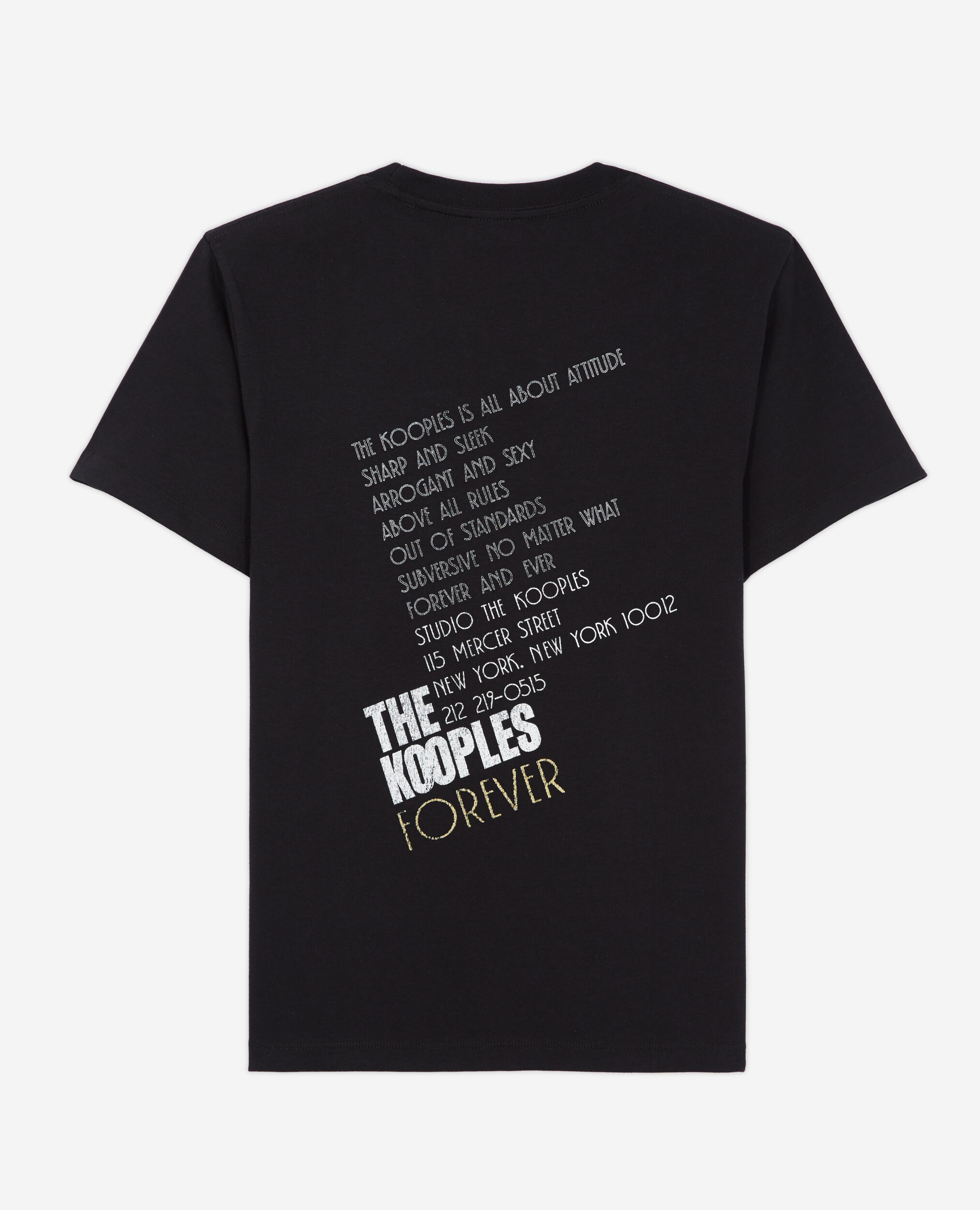 T-shirt with a tiger screen print, BLACK-ANTIC GOLD, hi-res image number null