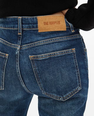 The Kooples DAMEN BLUE ELECTRIC blaue ausgestellte low-rise-jeans