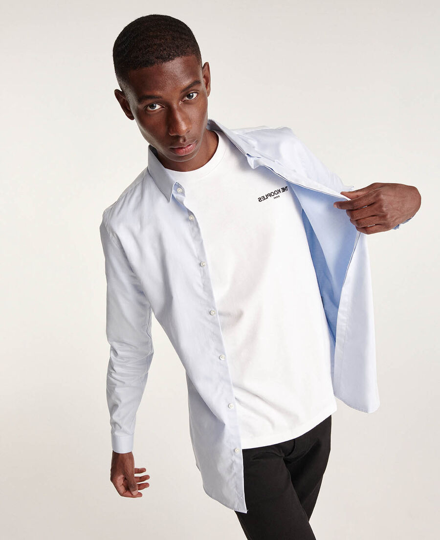 The Kooples HOMME BLUE chemise bleue col classique  coupe ajustée