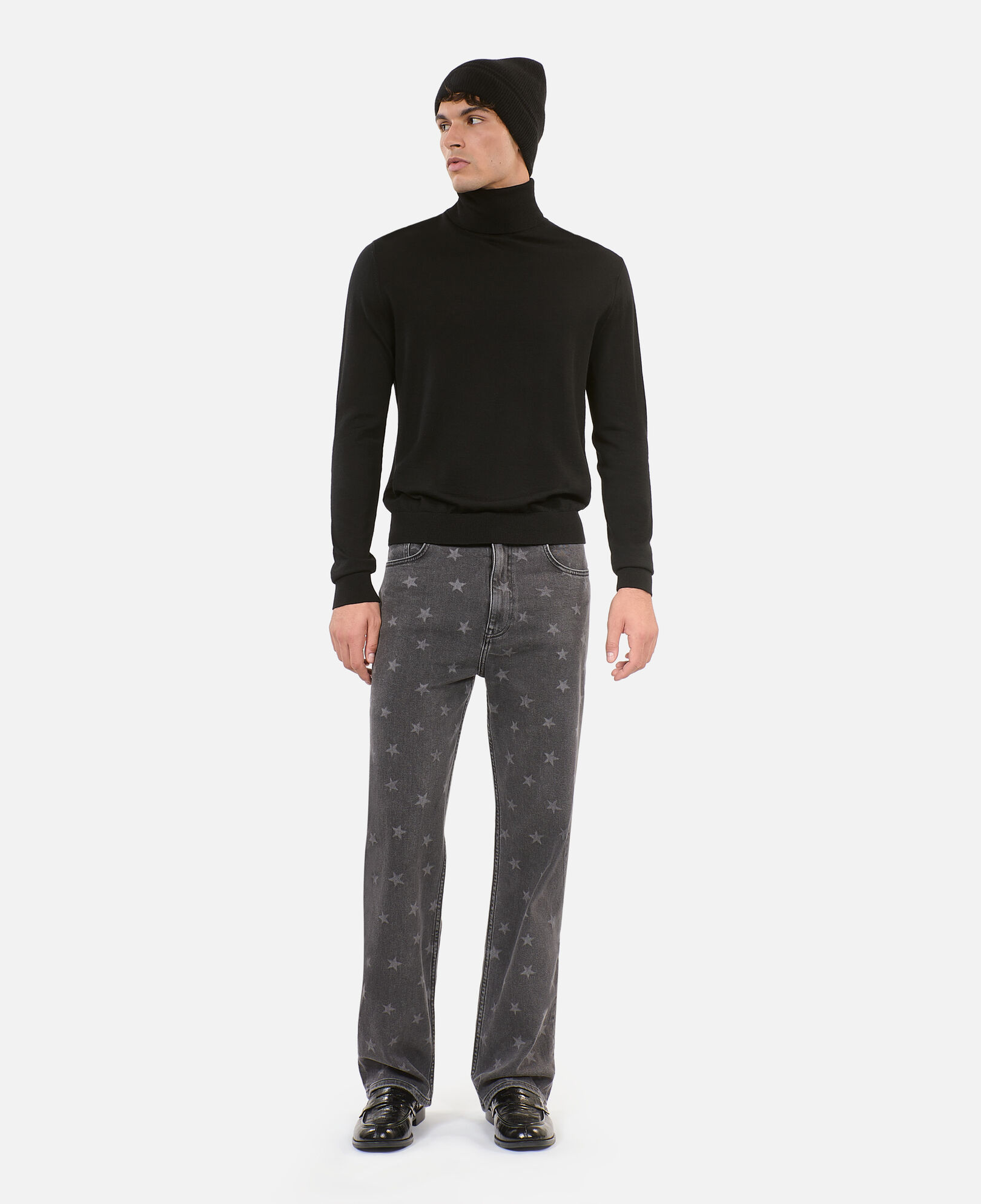 The Kooples HERREN BLACK schwarzer wollpullover
