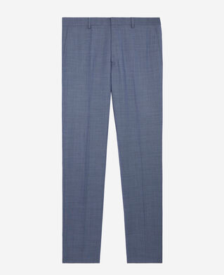 The Kooples H BLUE light blue wool suit trousers