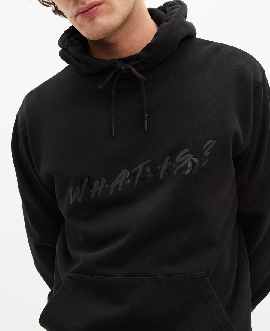 The Kooples HOMME BLACK sweatshirt à capuche what is noir