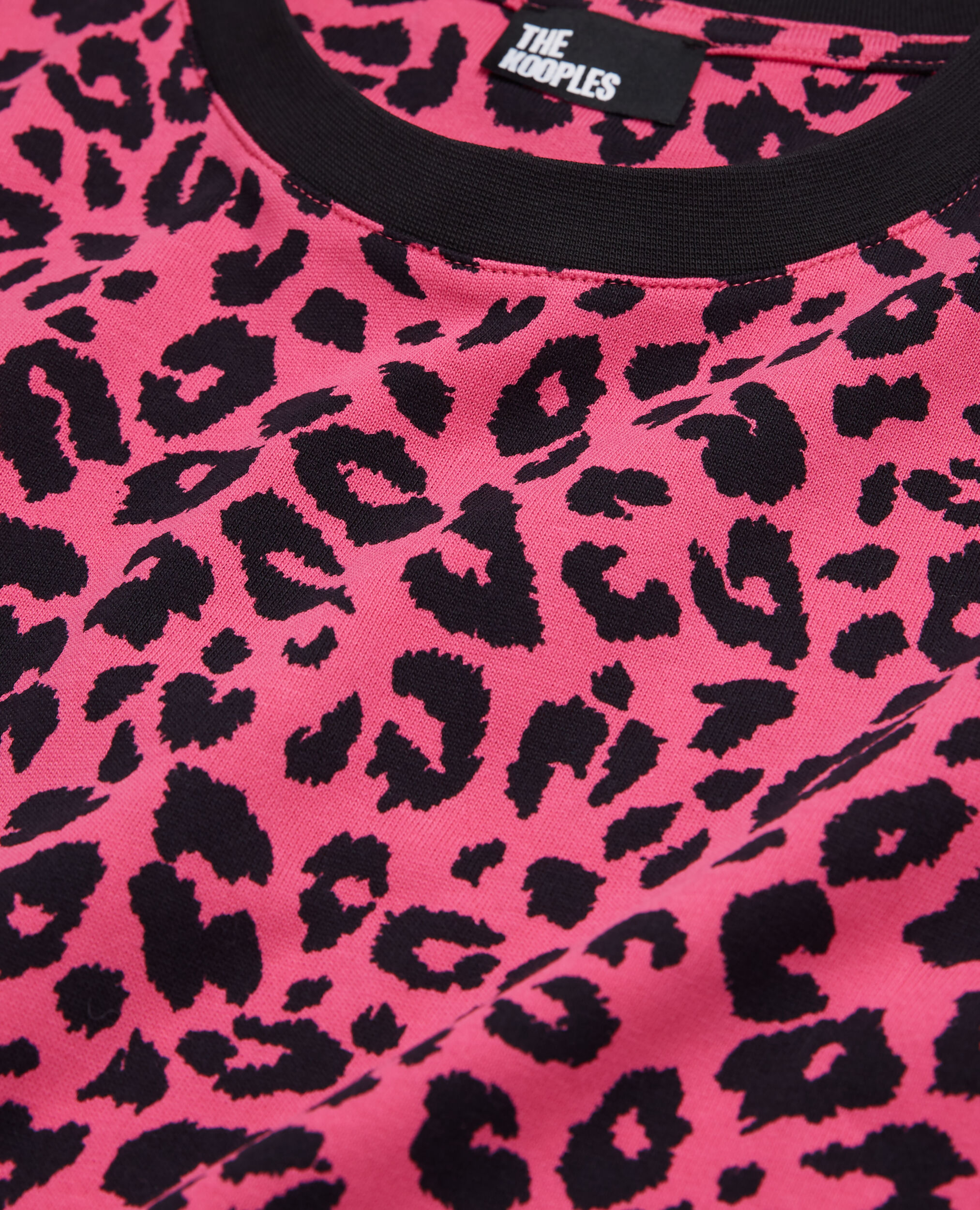 Printed T-shirt, BLACK / PINK, hi-res image number null