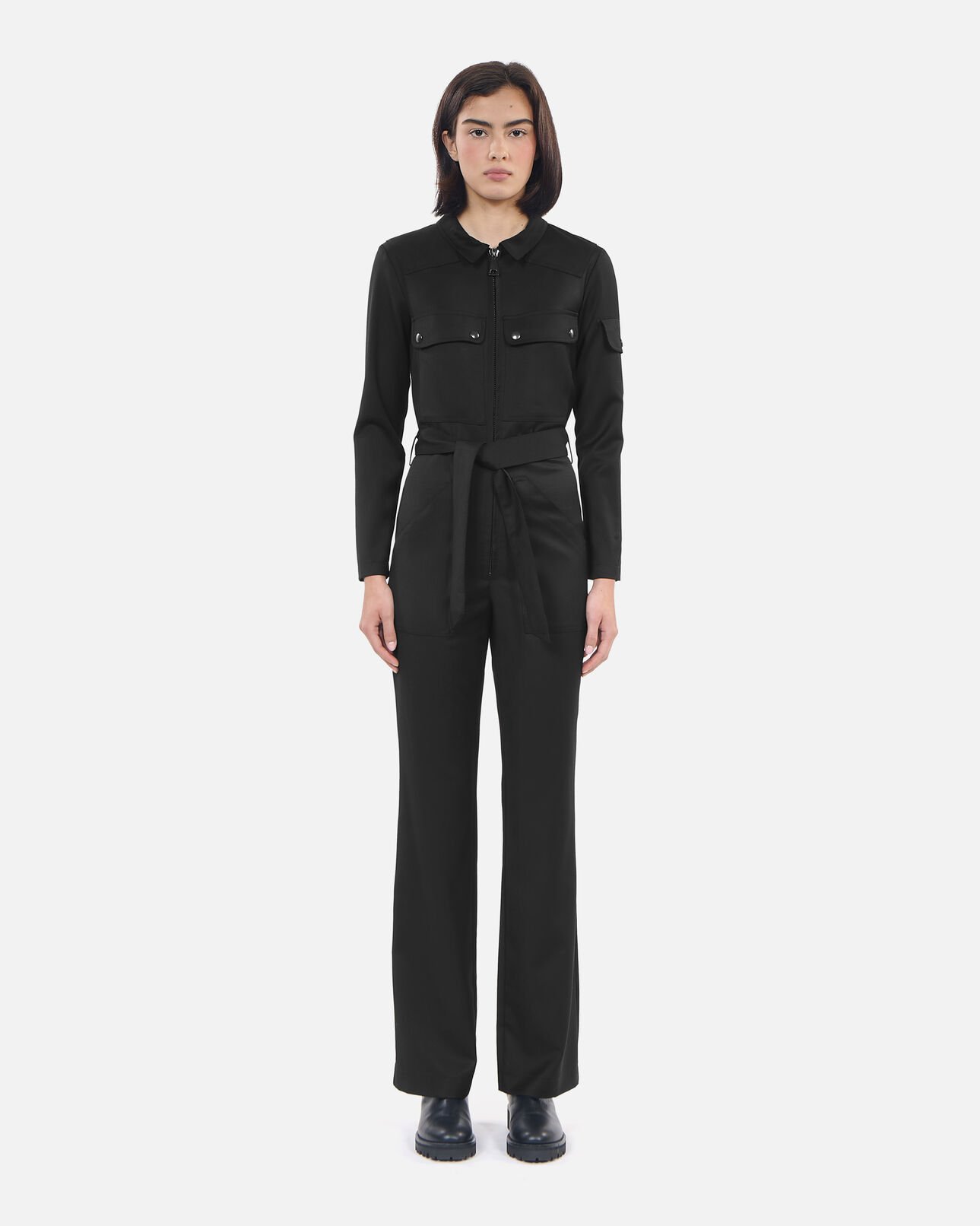 The Kooples FEMME BLACK combinaison the kooples x carolina ritzler noire en laine