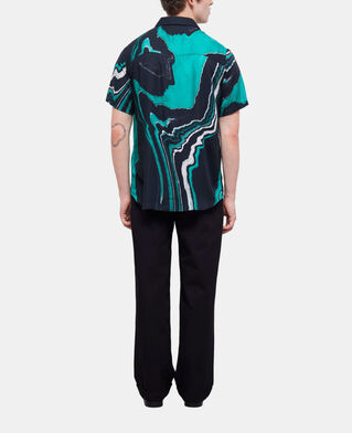 The Kooples HOMME BLACK / GREEN chemise imprimée