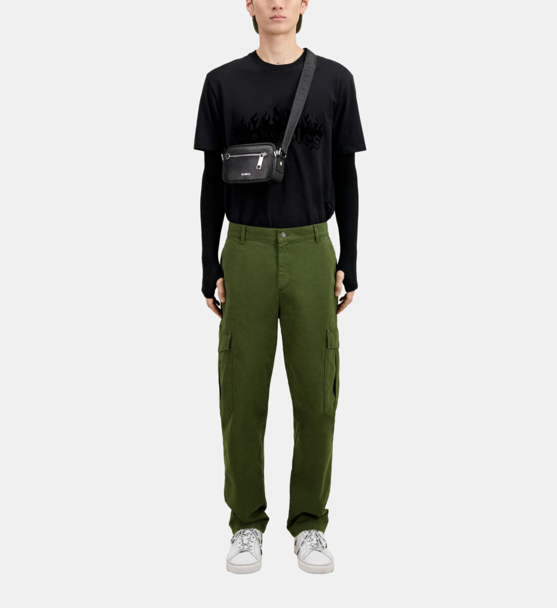 Cargo sweatpants shop with belt loops