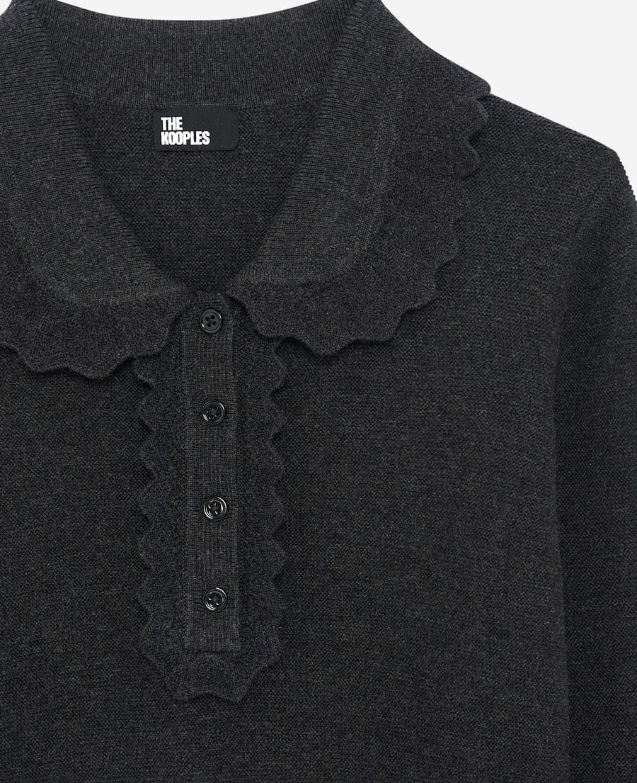 The Kooples WOMEN BLACK black cowl-neck sweater