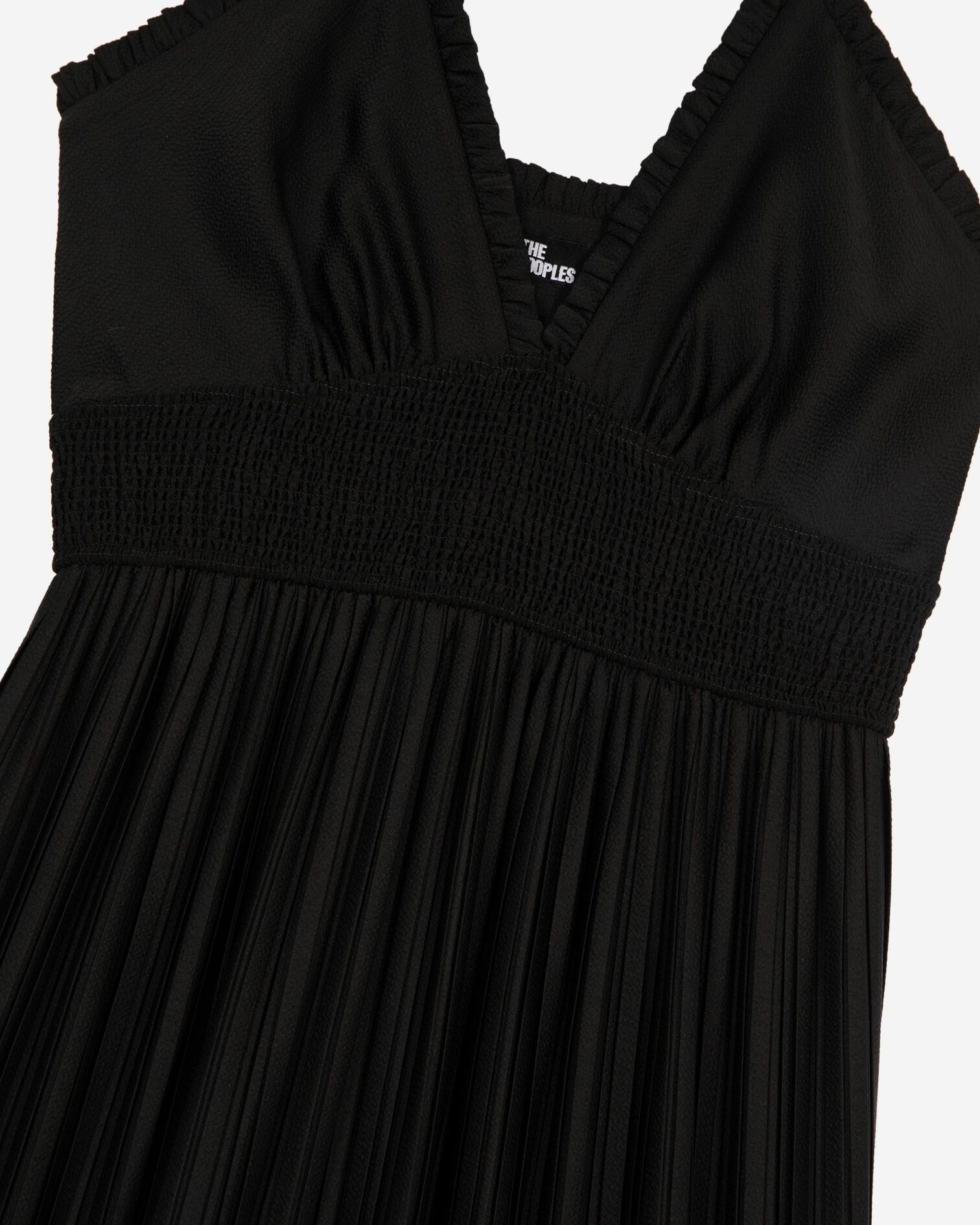 Long black dress, BLACK, hi-res image number null