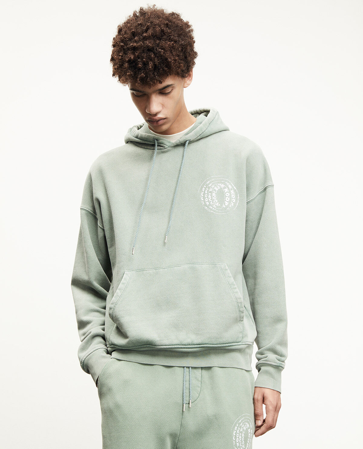 Faded green sweatshirt clearance