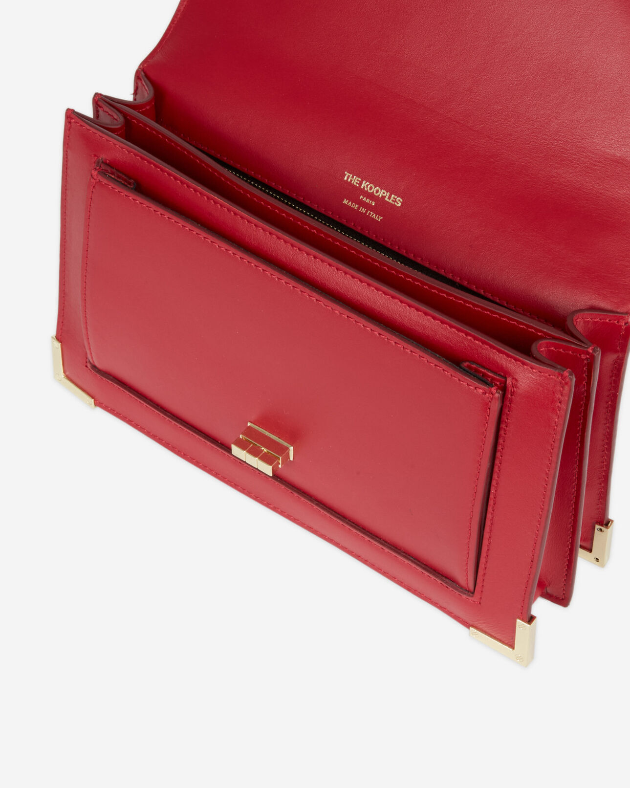 The Kooples FEMME BURGUNDY sac emily medium iconic rouge carmin