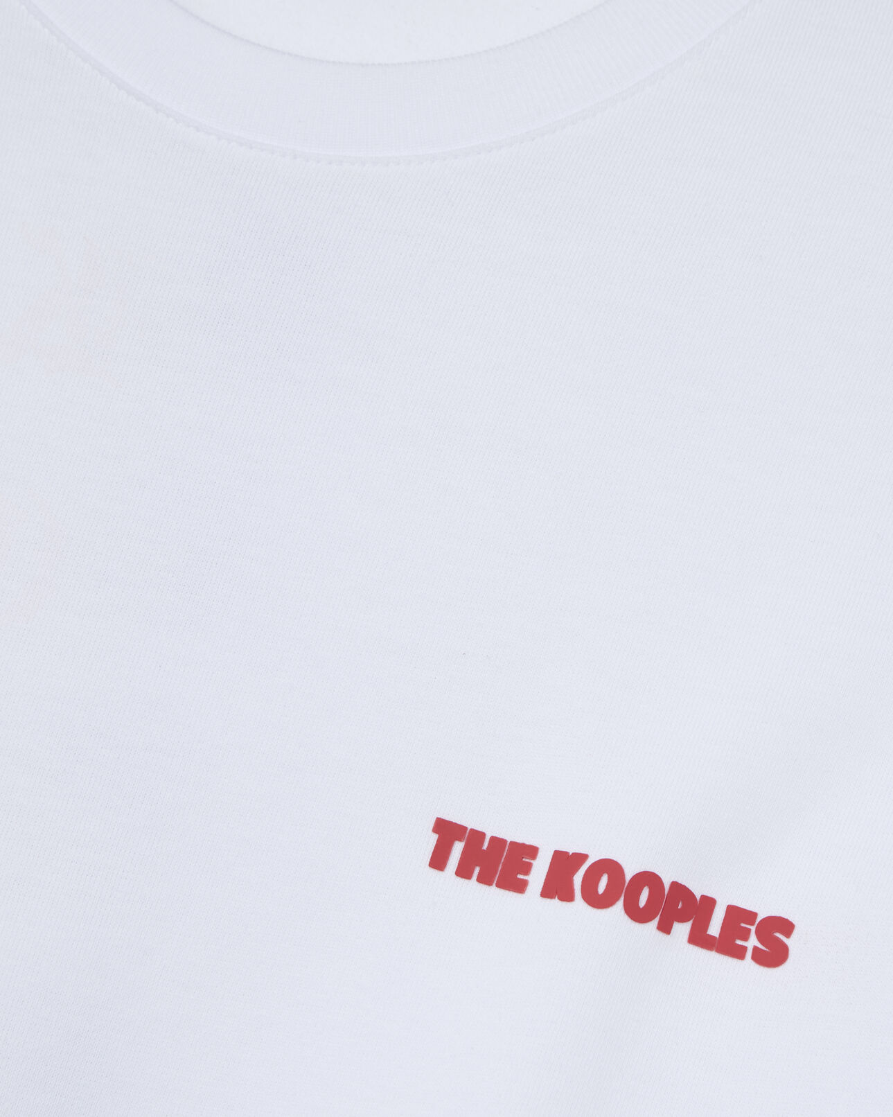 The Kooples HERREN WHITE weißes t-shirt mit siebdruck für herren