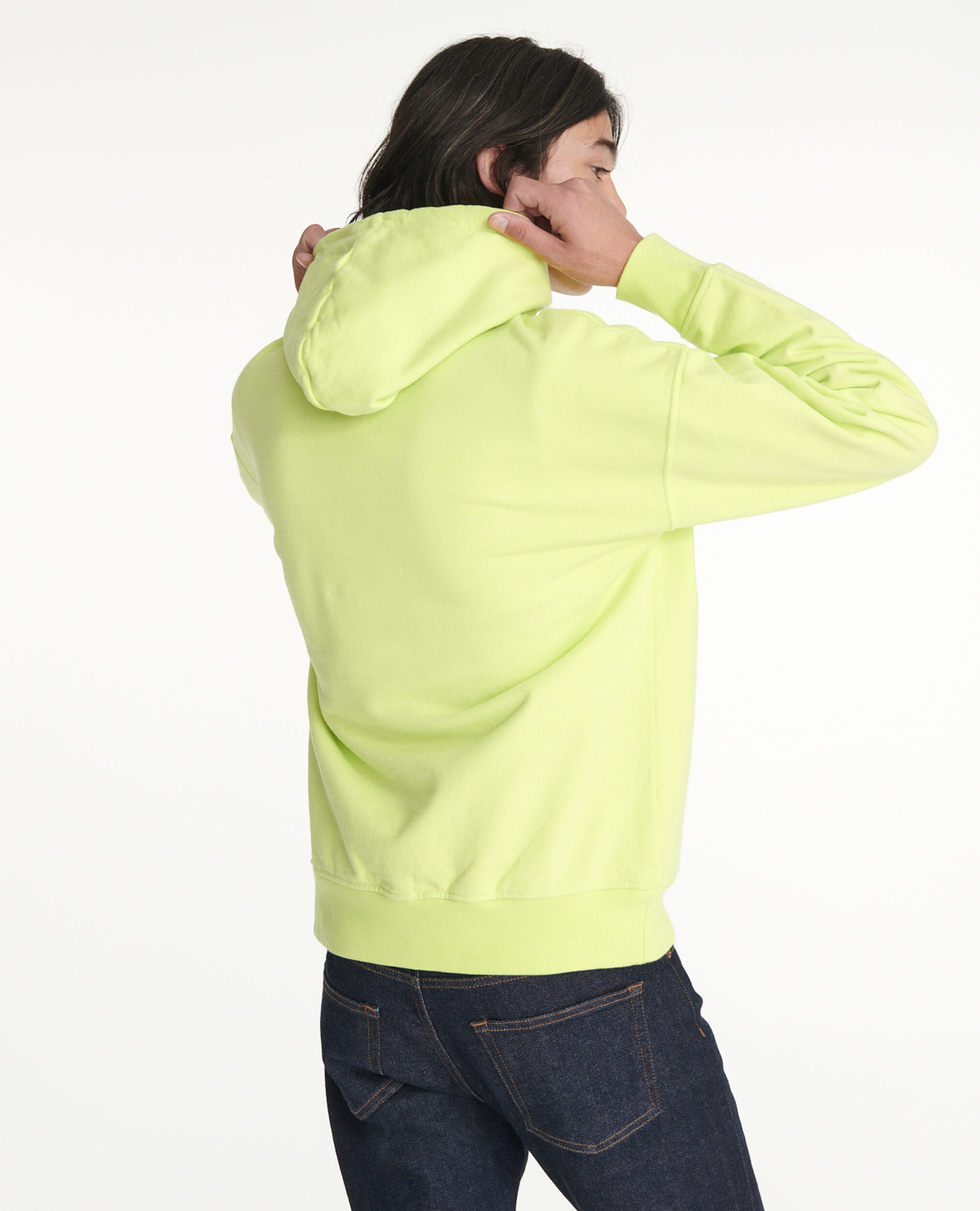Hooded yellow in logo | Kooples cotton with The sweatshirt