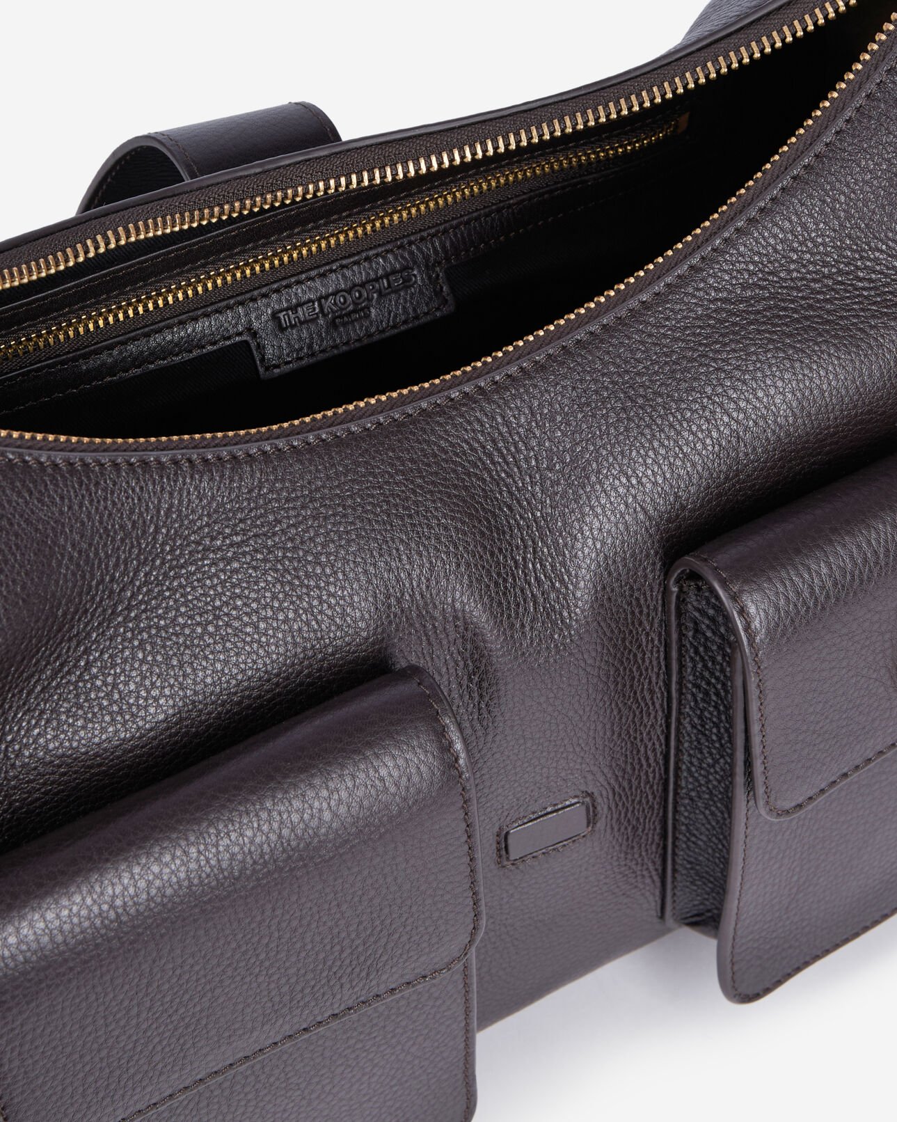 The Kooples DAMEN BROWN braune amelia xl-tasche aus leder