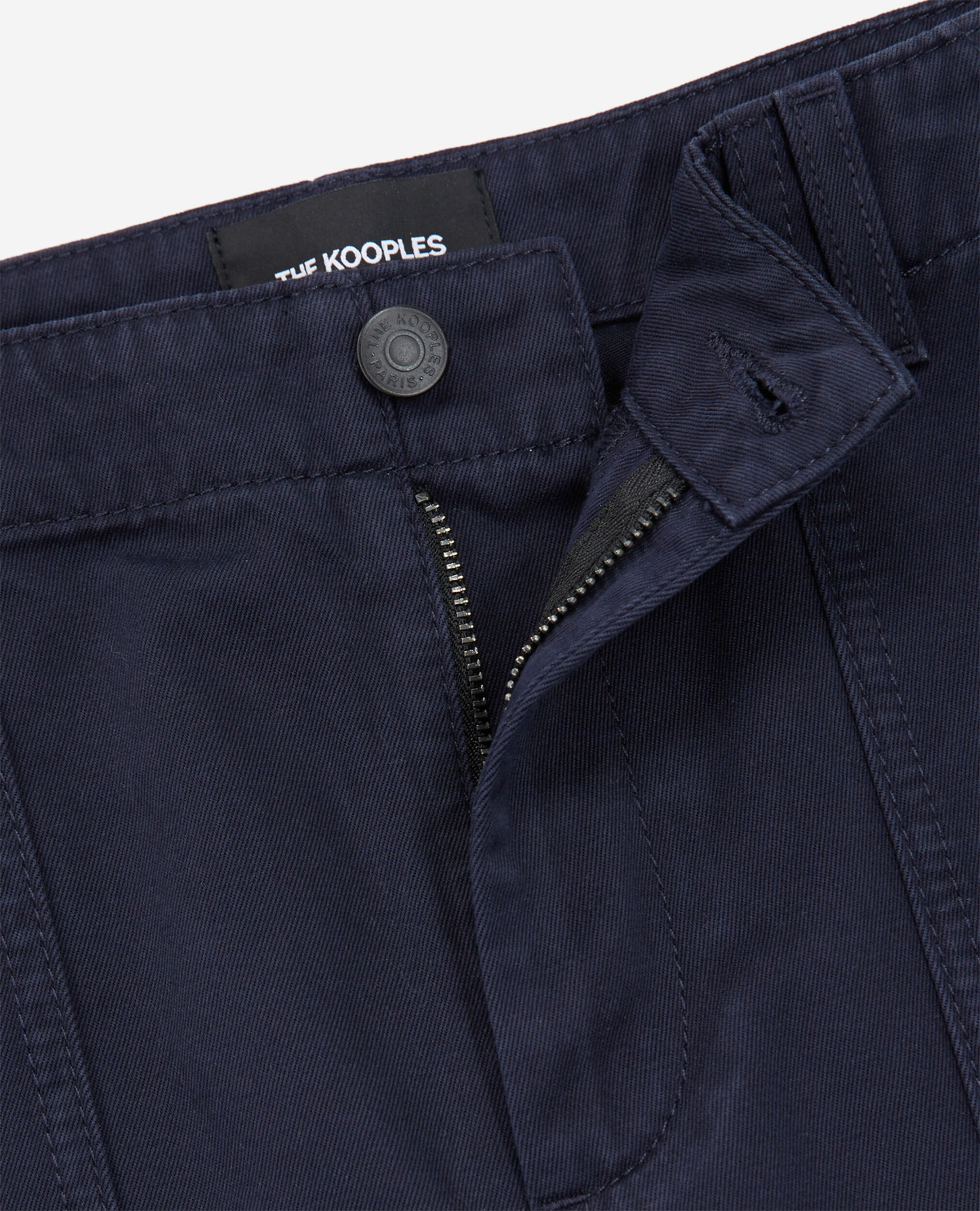 Short marine coton long quatre poches, NAVY, hi-res image number null