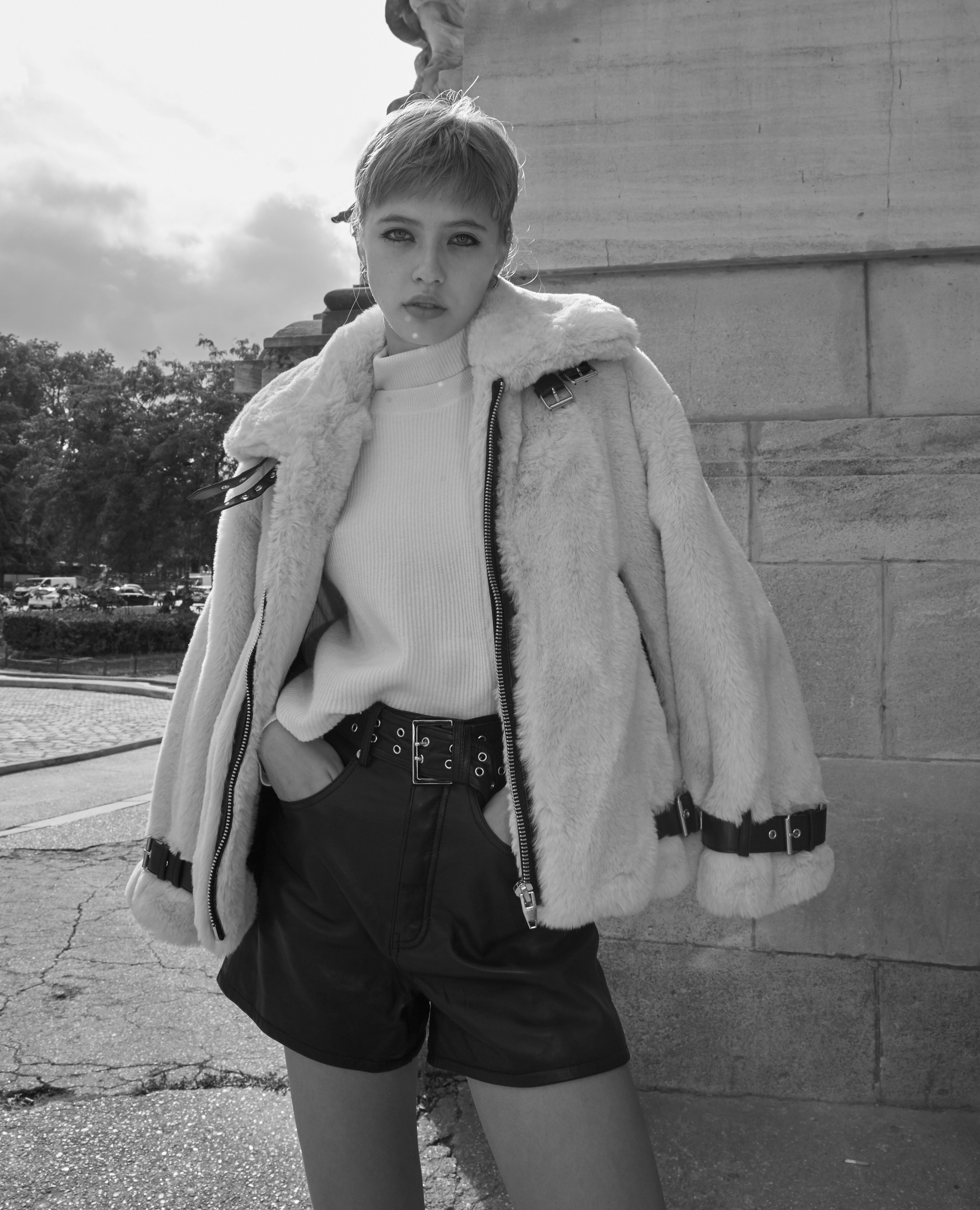 The kooples discount faux fur coat
