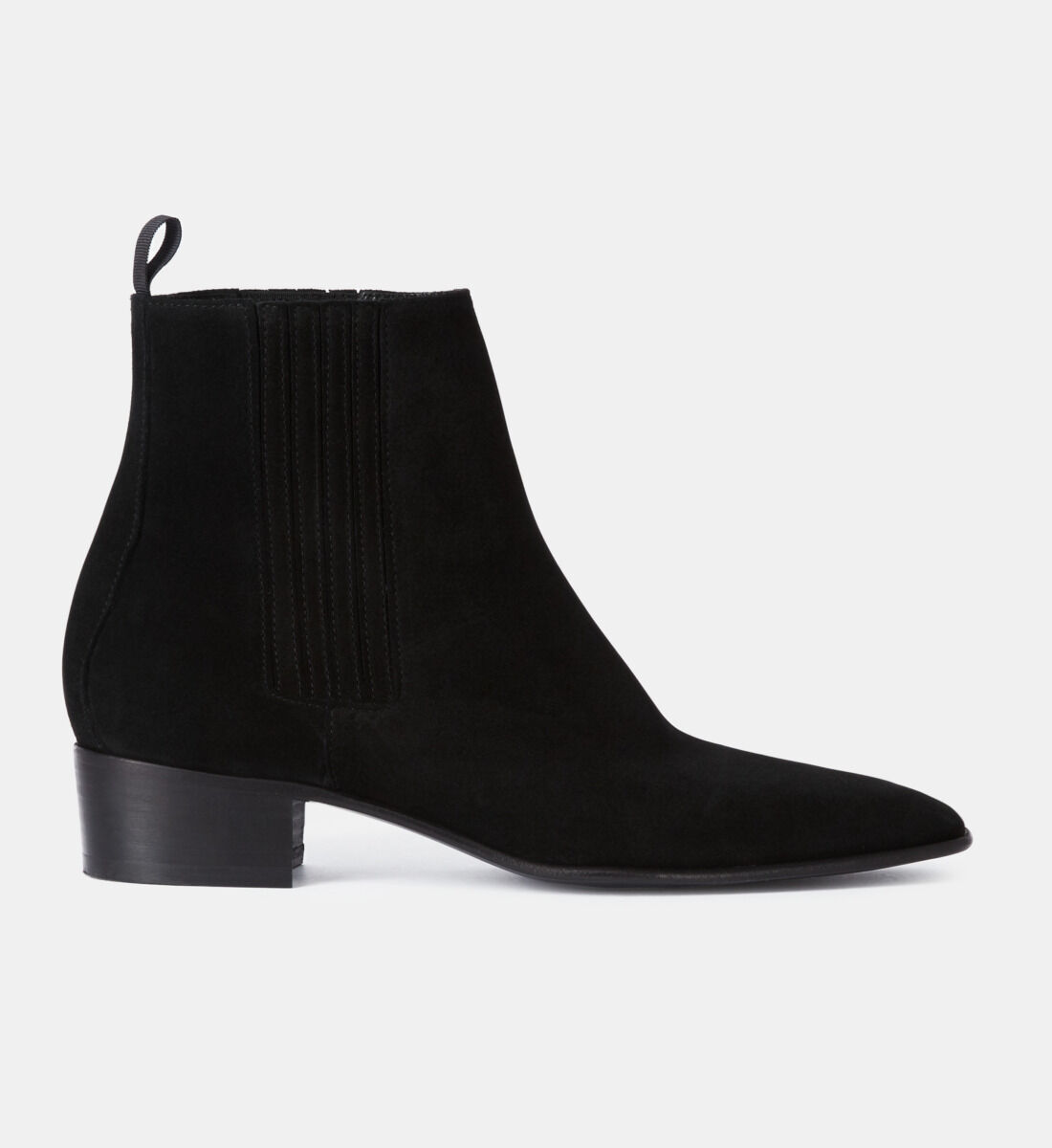 Black suede 2025 leather boots