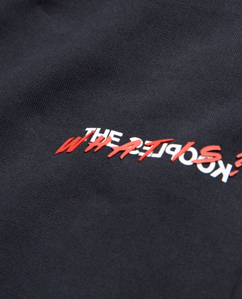 The Kooples WOMEN BLACK black joggers with what is print