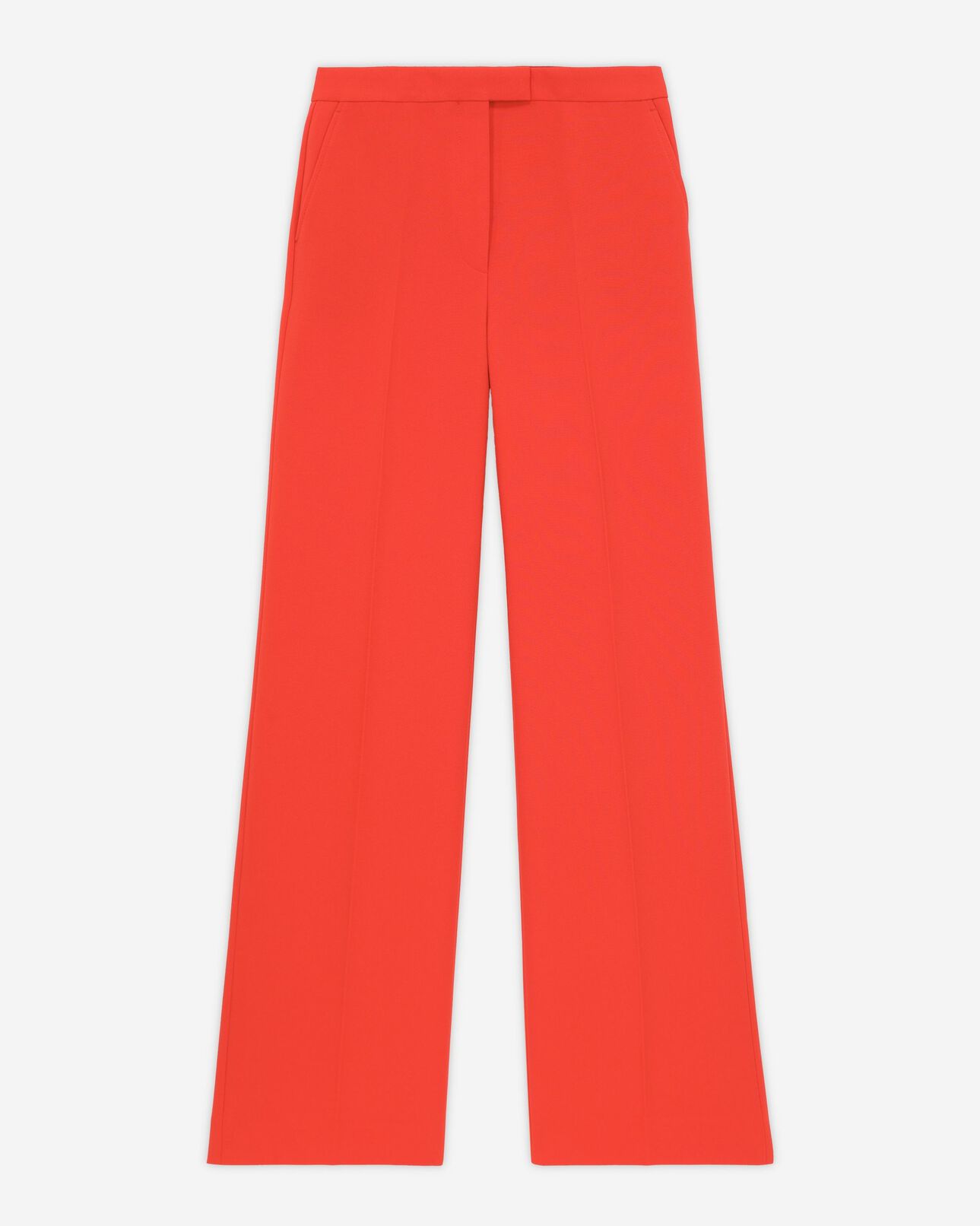 The Kooples FEMME ORANGE pantalon tailleur orange en crêpe