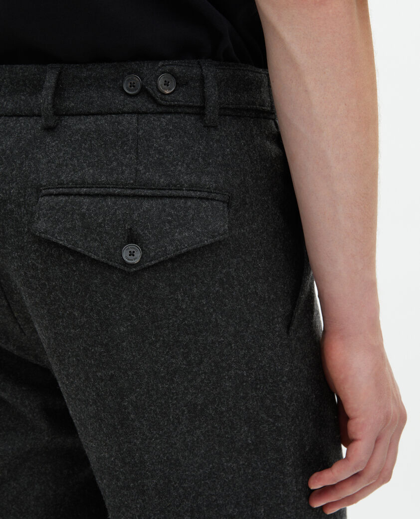 The Kooples MEN MIDDLE GREY dark gray tailored pants