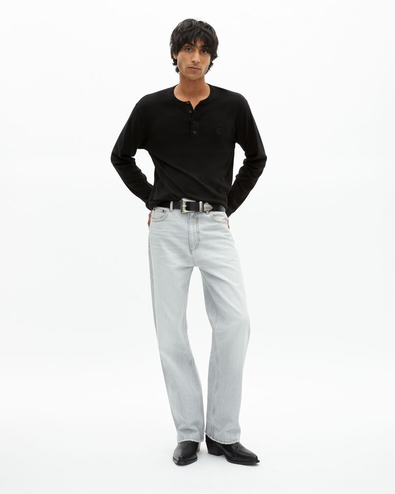 The Kooples HOMME GREY jean droit gris