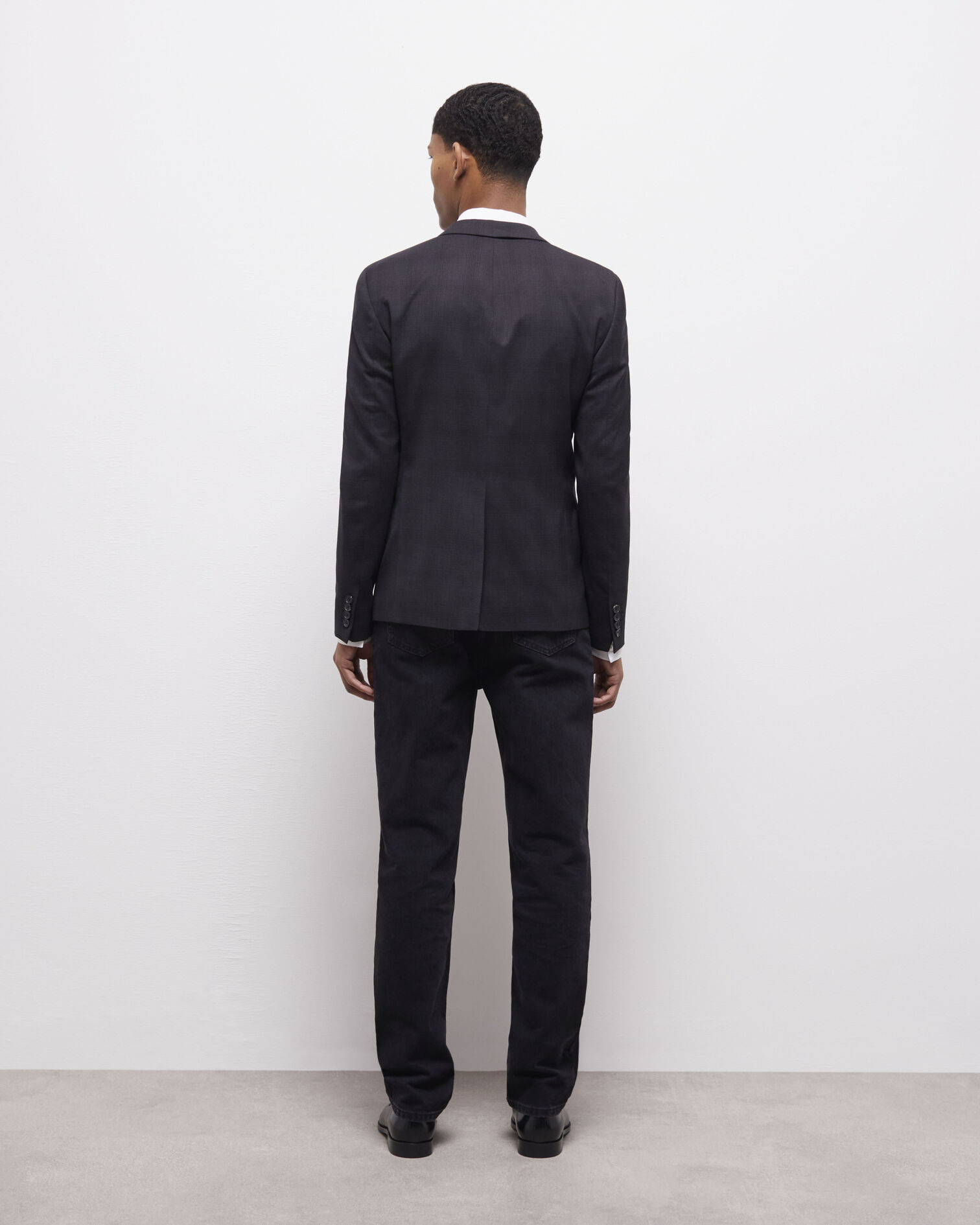 Black suit jacket with motifs, BLACK, hi-res image number null