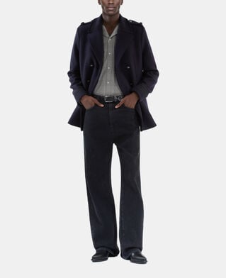 The Kooples HOMME DARK NAVY caban style officier bleu marine