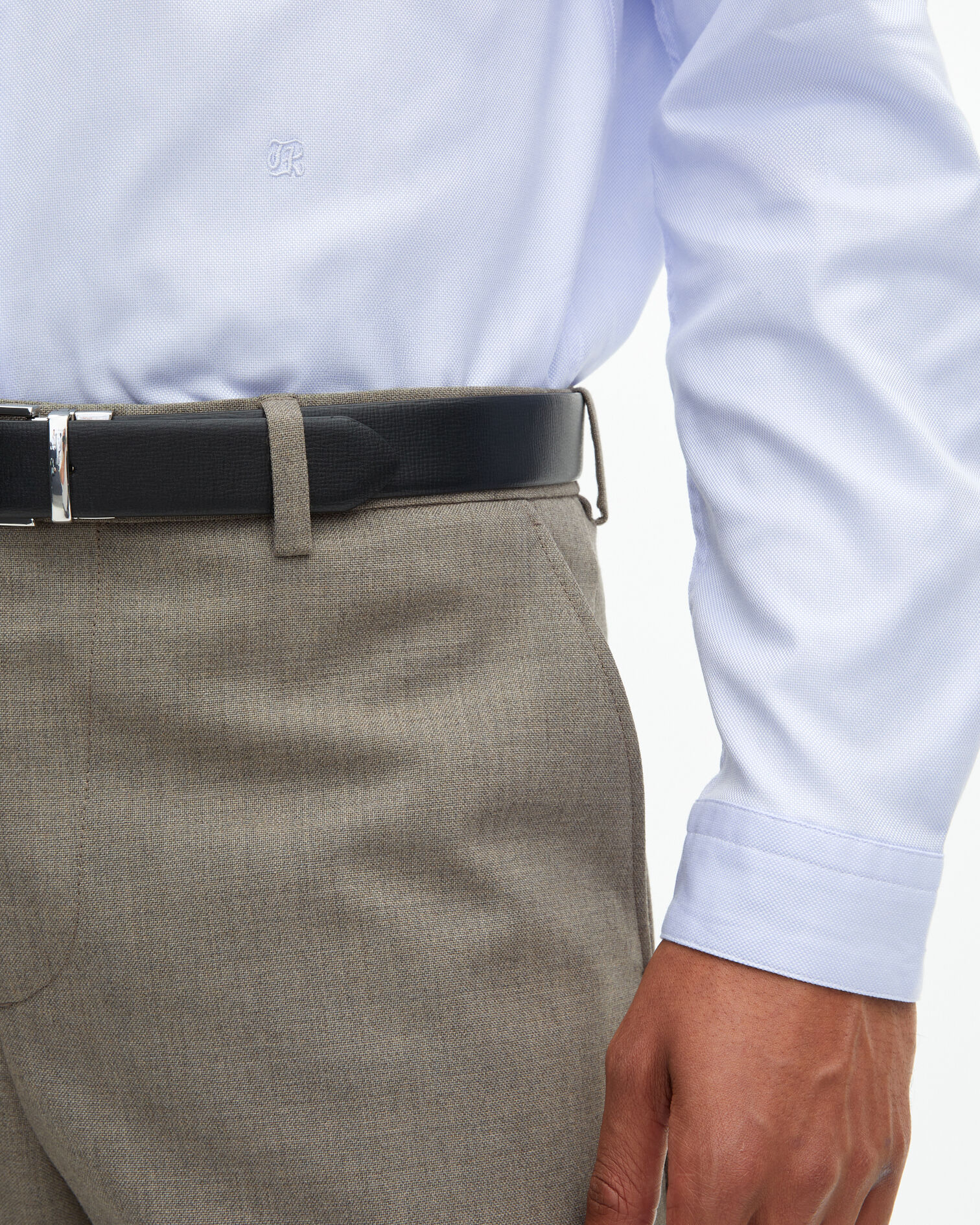 Light blue formal shirt, BLUE, hi-res image number null