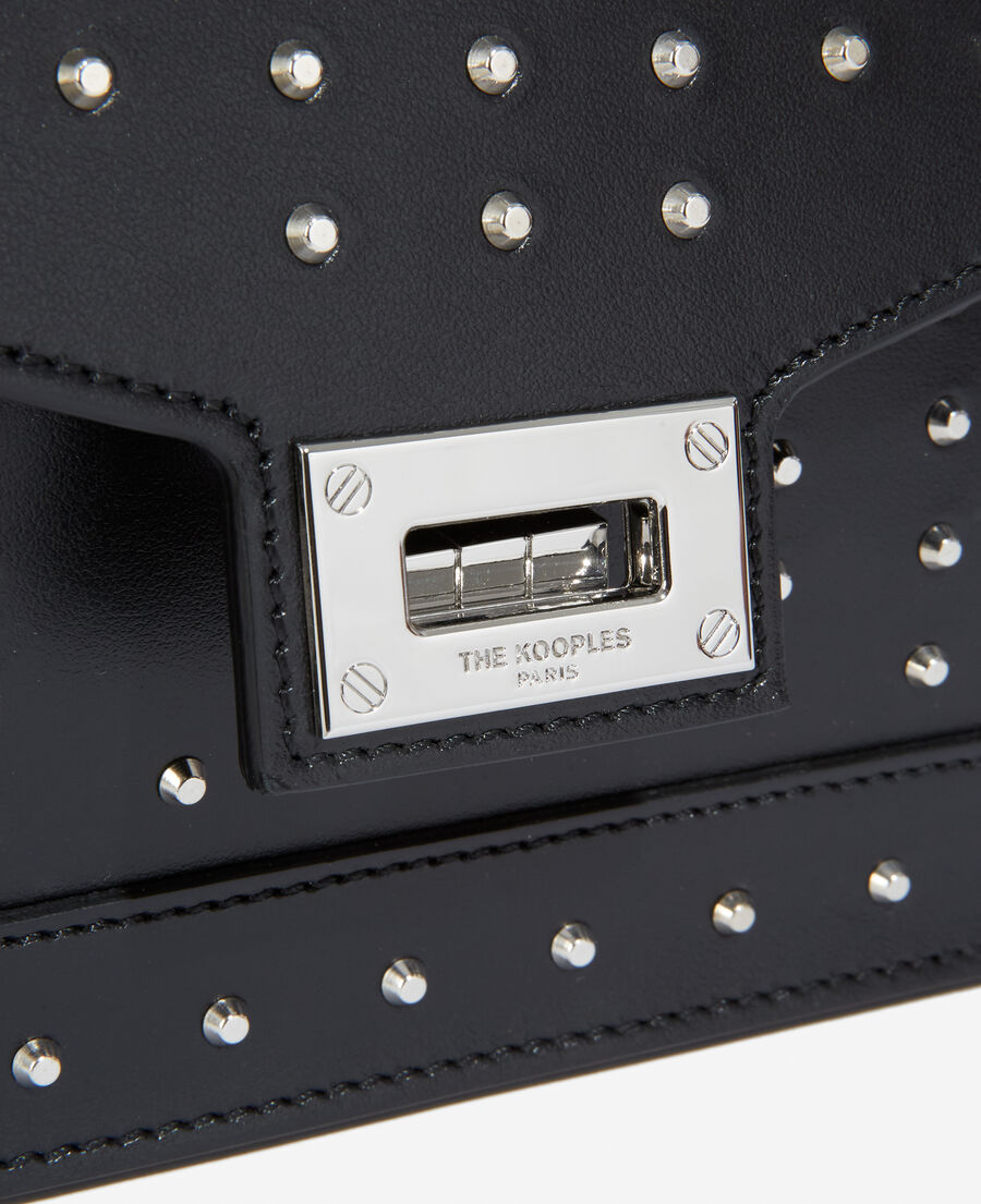 studded medium emily bag in smooth leather