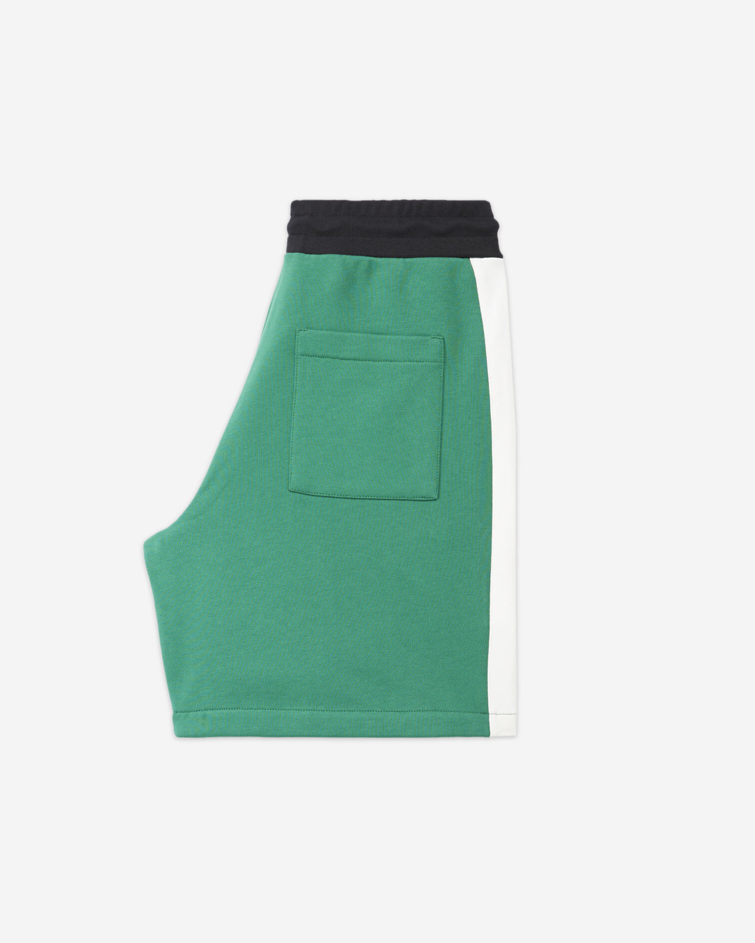 Short vert molleton bandes latérales noires, GREEN BLACK ECRU, hi-res image number null