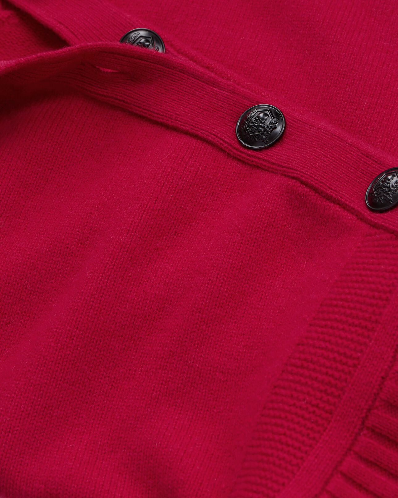 The Kooples WOMEN CHERRY fuchsia wool and cashmere sweater with buttons