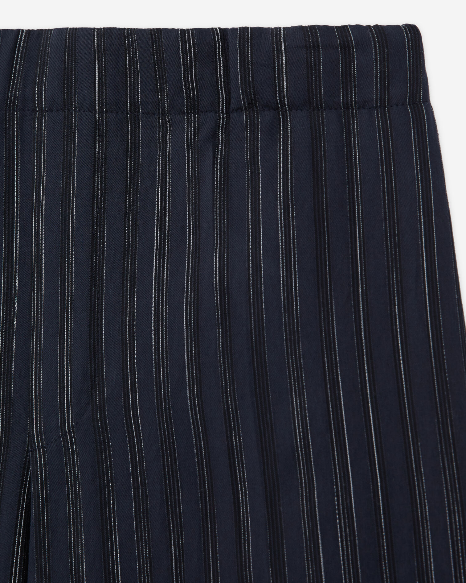 Navy blue striped pants, DARK NAVY-ECRU, hi-res image number null