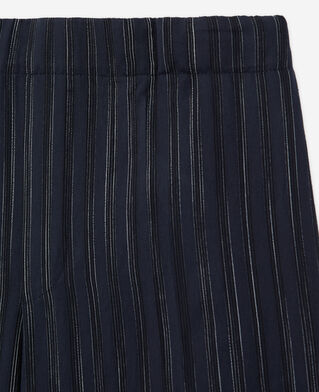 The Kooples H DARK NAVY-ECRU navy blue striped pants