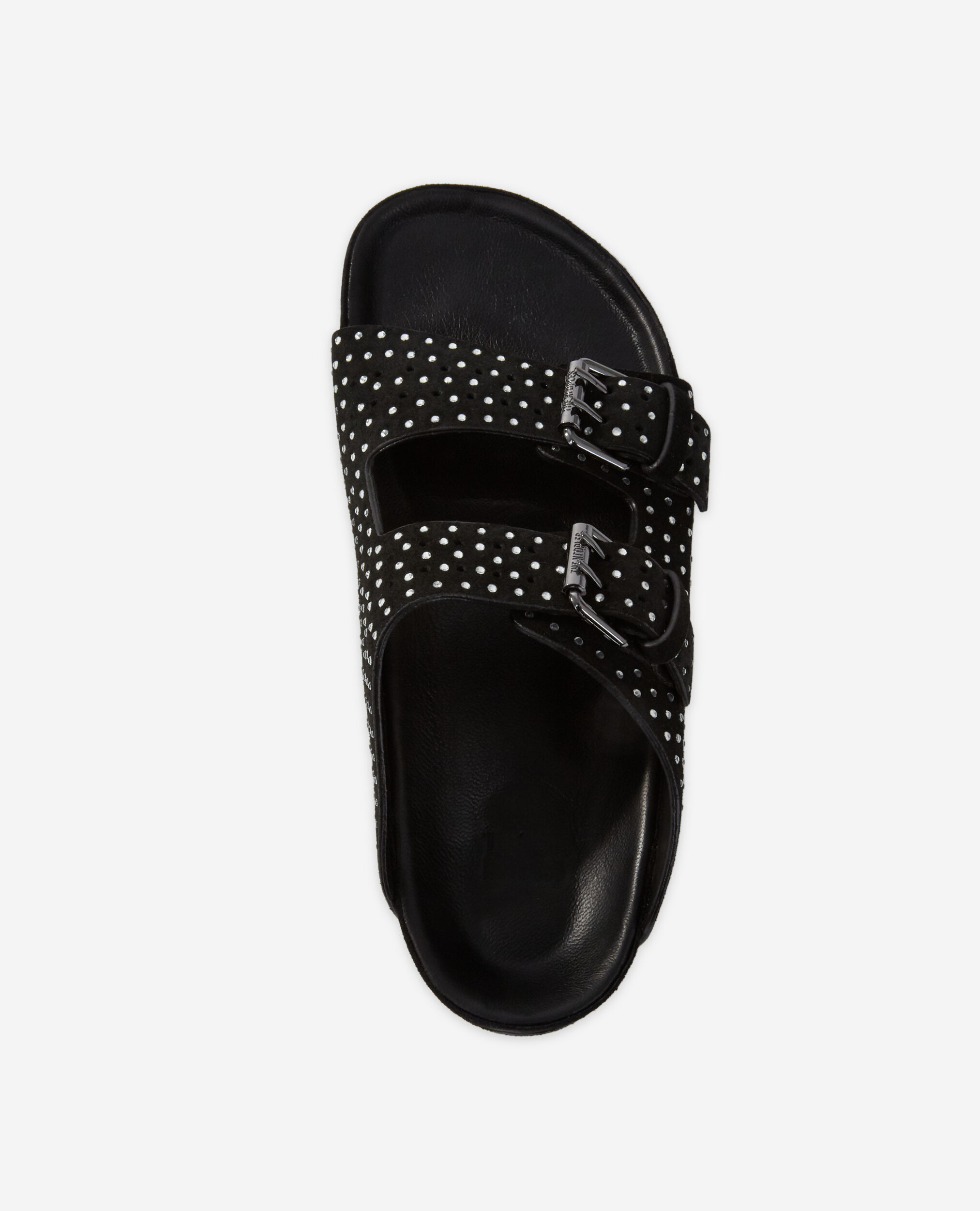 Double strap sandals with rhinestones The Kooples UK