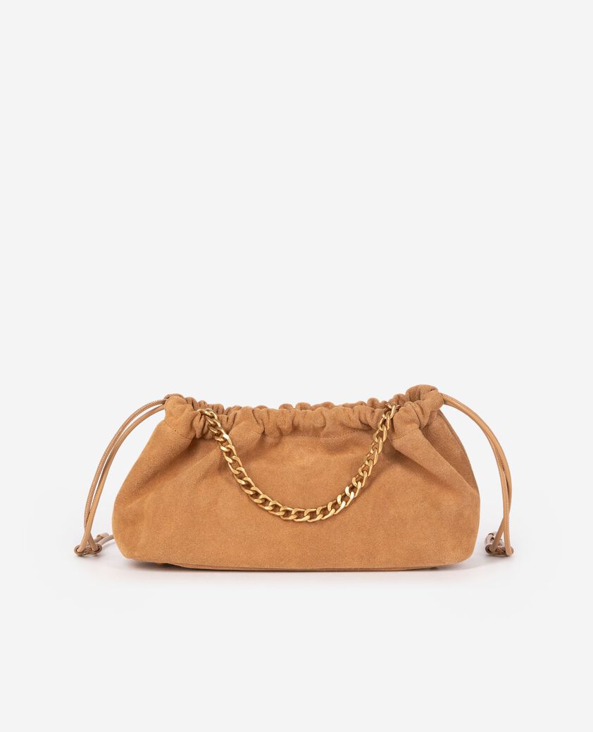 The Kooples WOMEN CAMEL taylor bag in camel suede