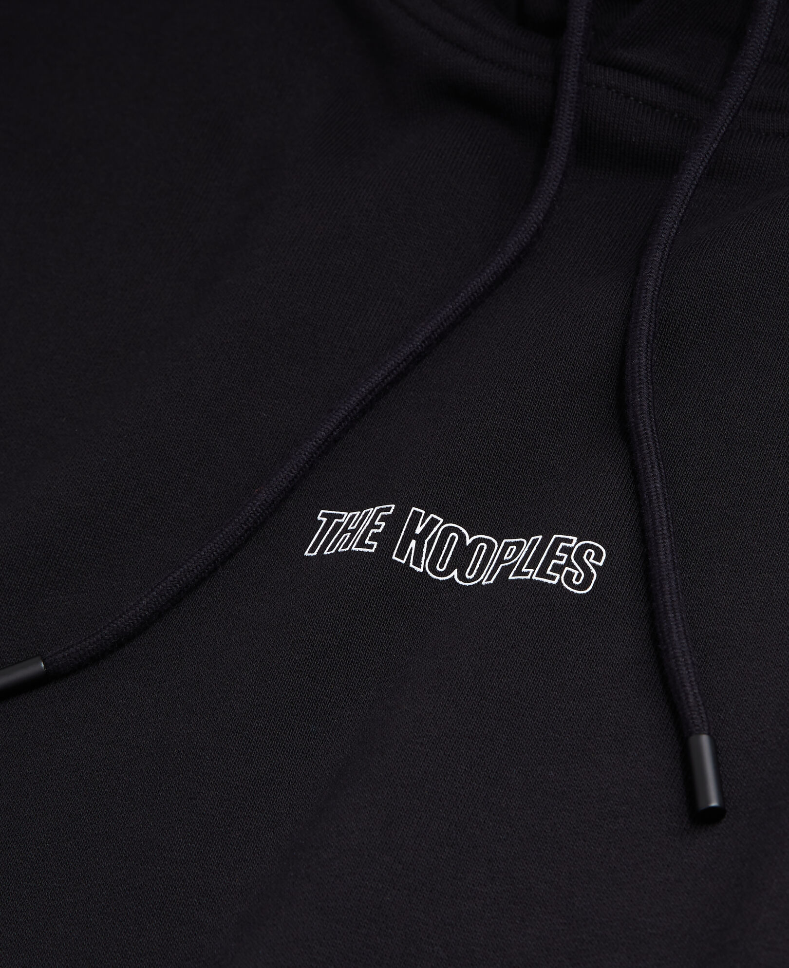 The Kooples MEN BLACK men's black hoodie with logo