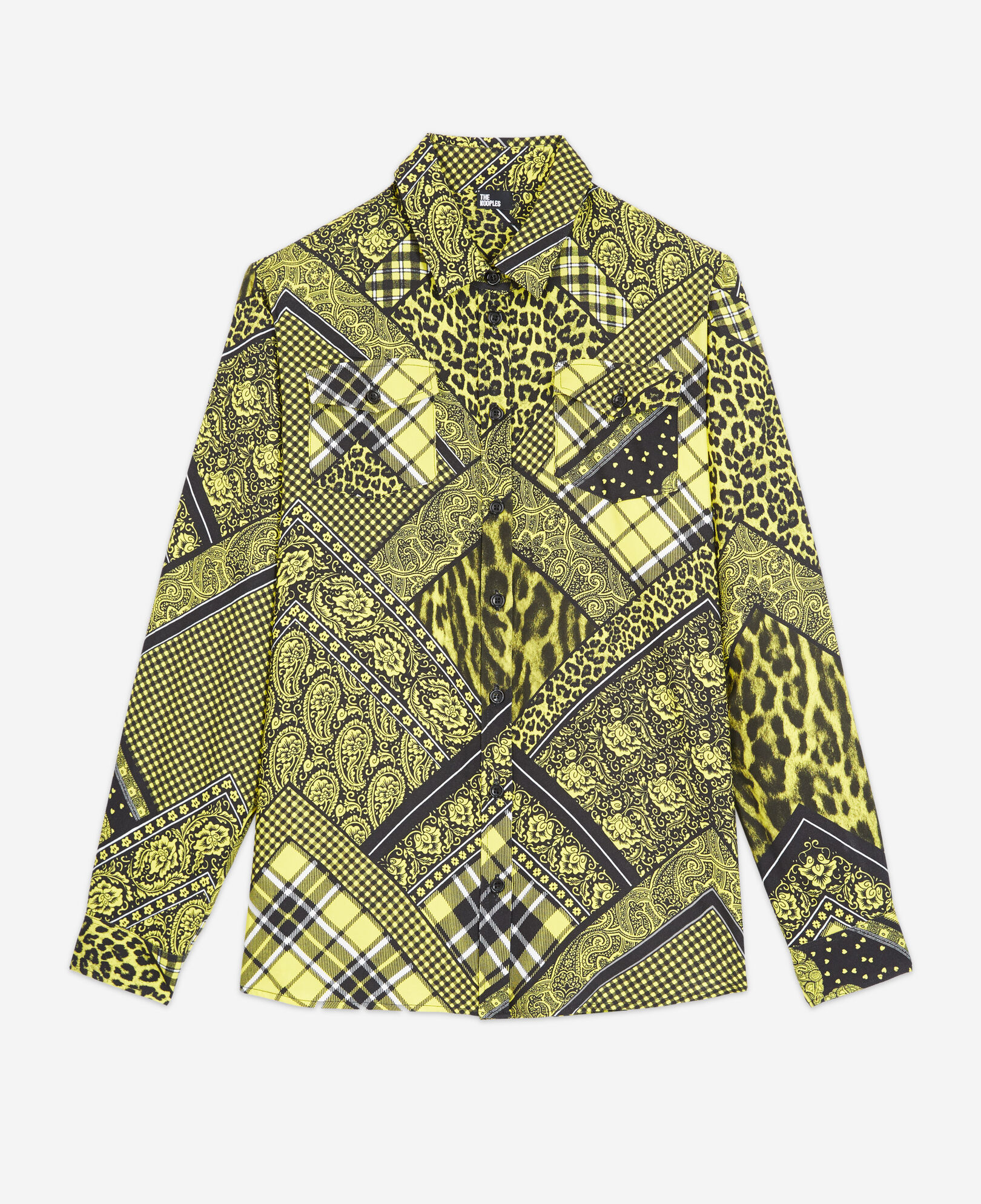 The Kooples WOMEN BLACK / YELLOW printed shirt
