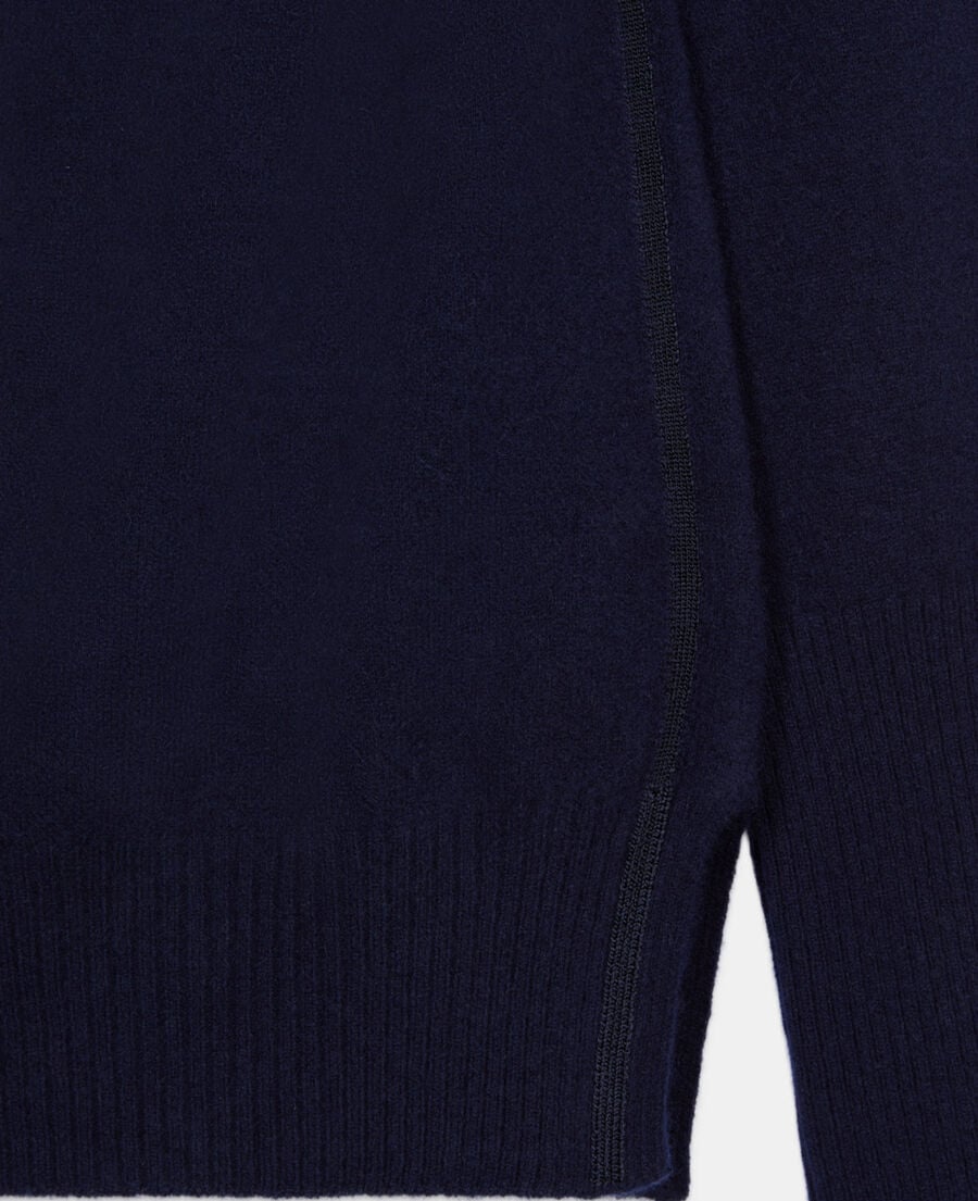 The Kooples WOMEN NAVY blue cashmere sweater