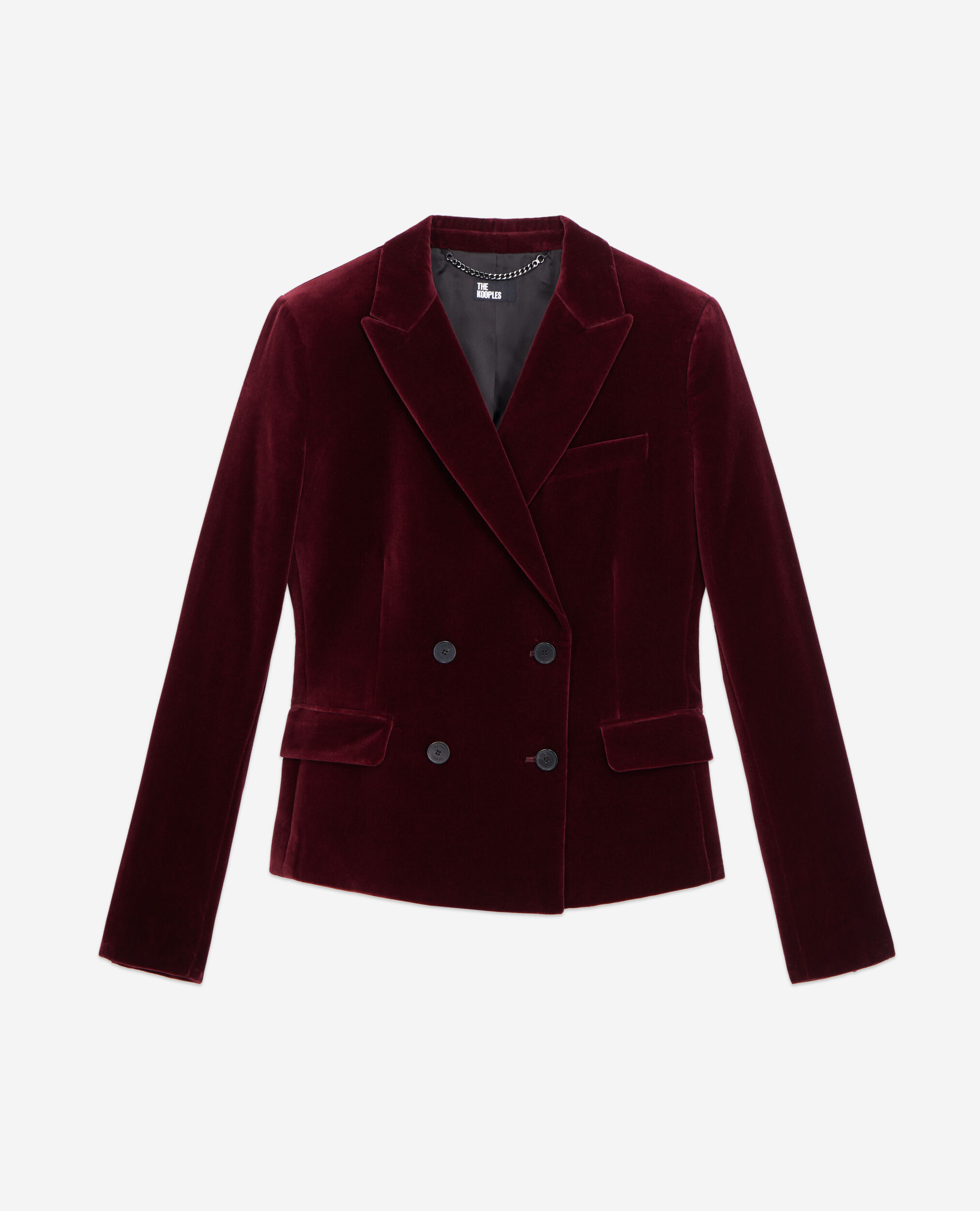 Veste tailleur sales bordeaux femme