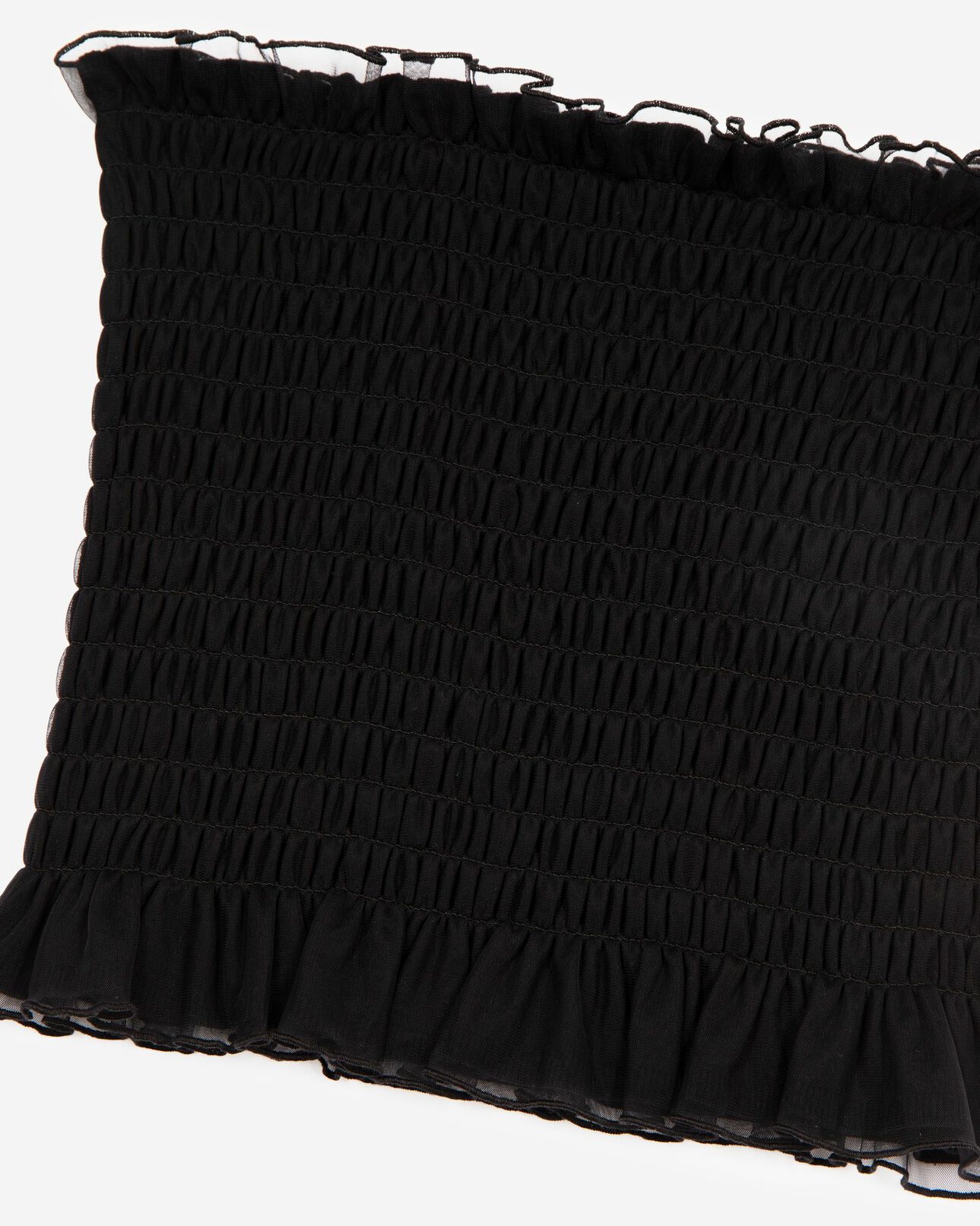 The Kooples WOMEN BLACK black smoky bustier top