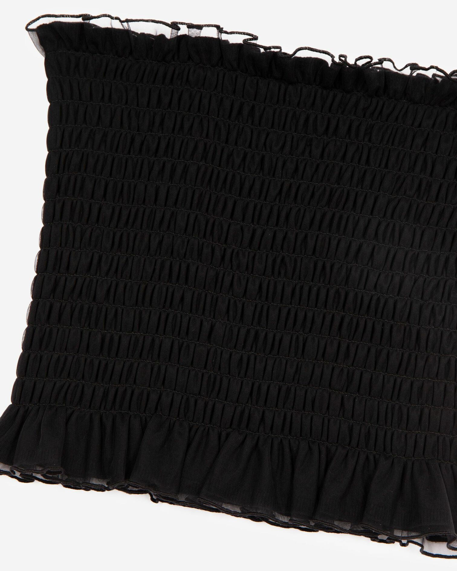 Black smoky bustier top, BLACK, hi-res image number null