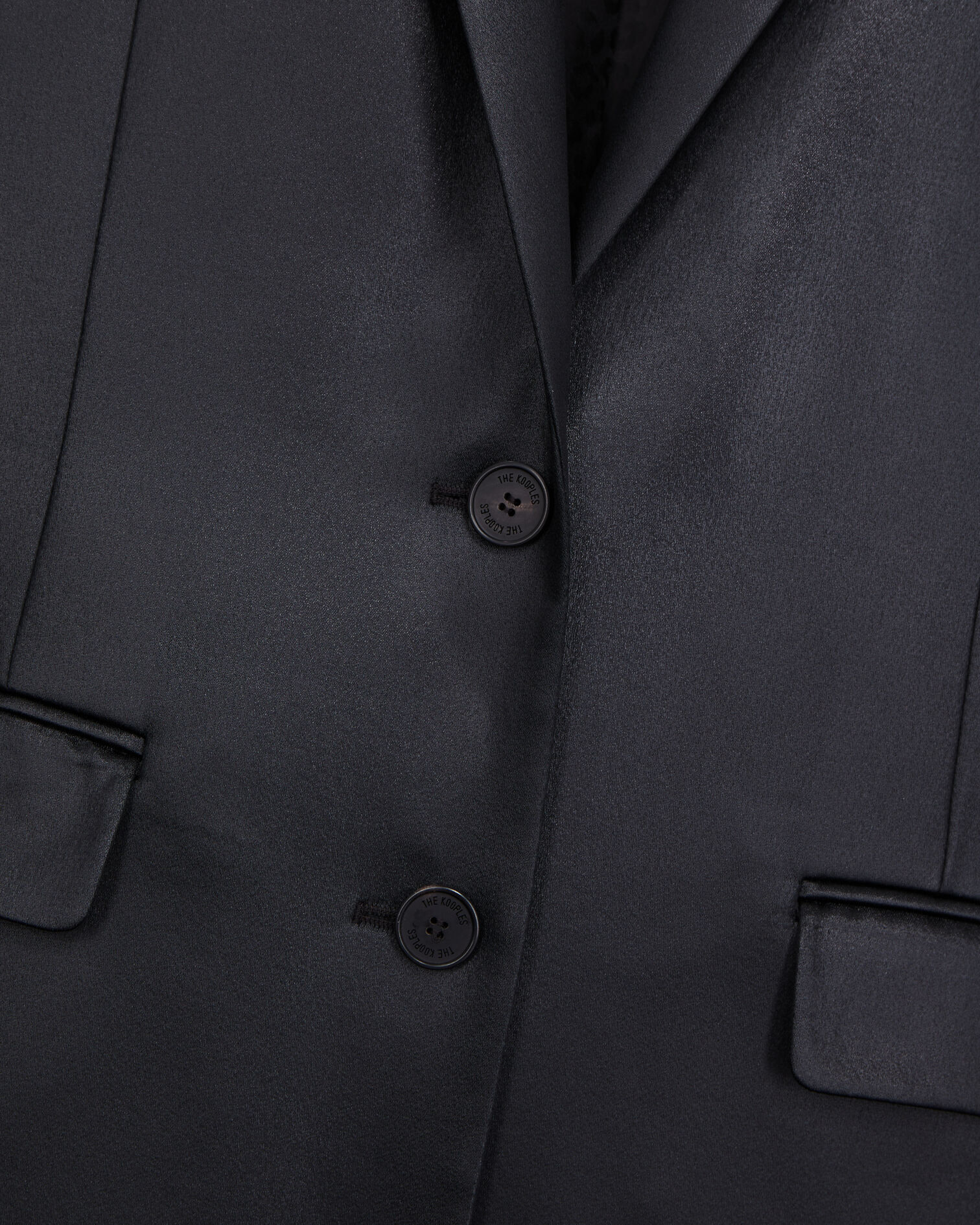 Blazer negro efecto piel, BLACK, hi-res image number null